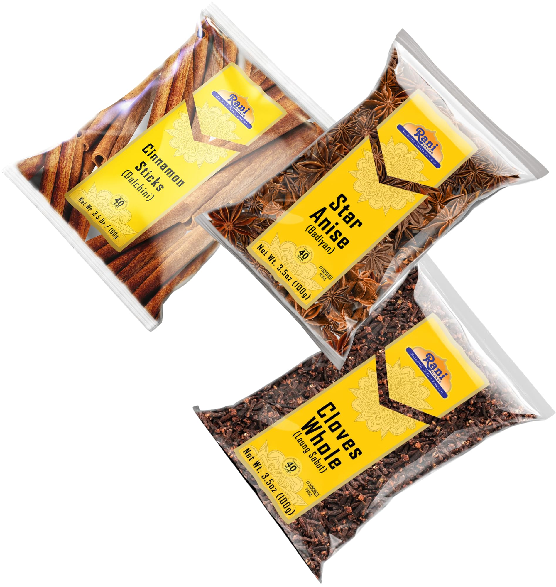 Rani Brand spices displayed in ceramic bowls demonstrating portion convenience