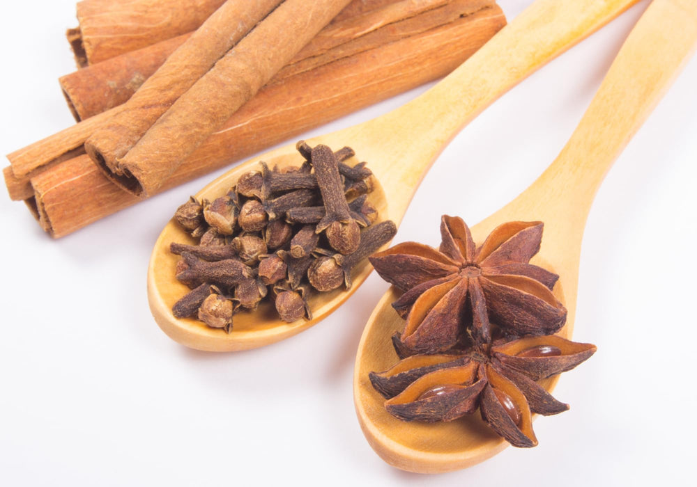 Rani Brand spices used in a kitchen scene showing infusion benefits in recipes