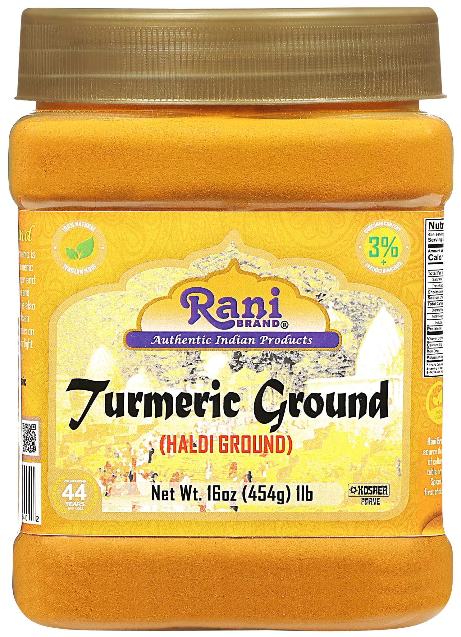 Rani front label showing product name and 16oz weight for clarity
