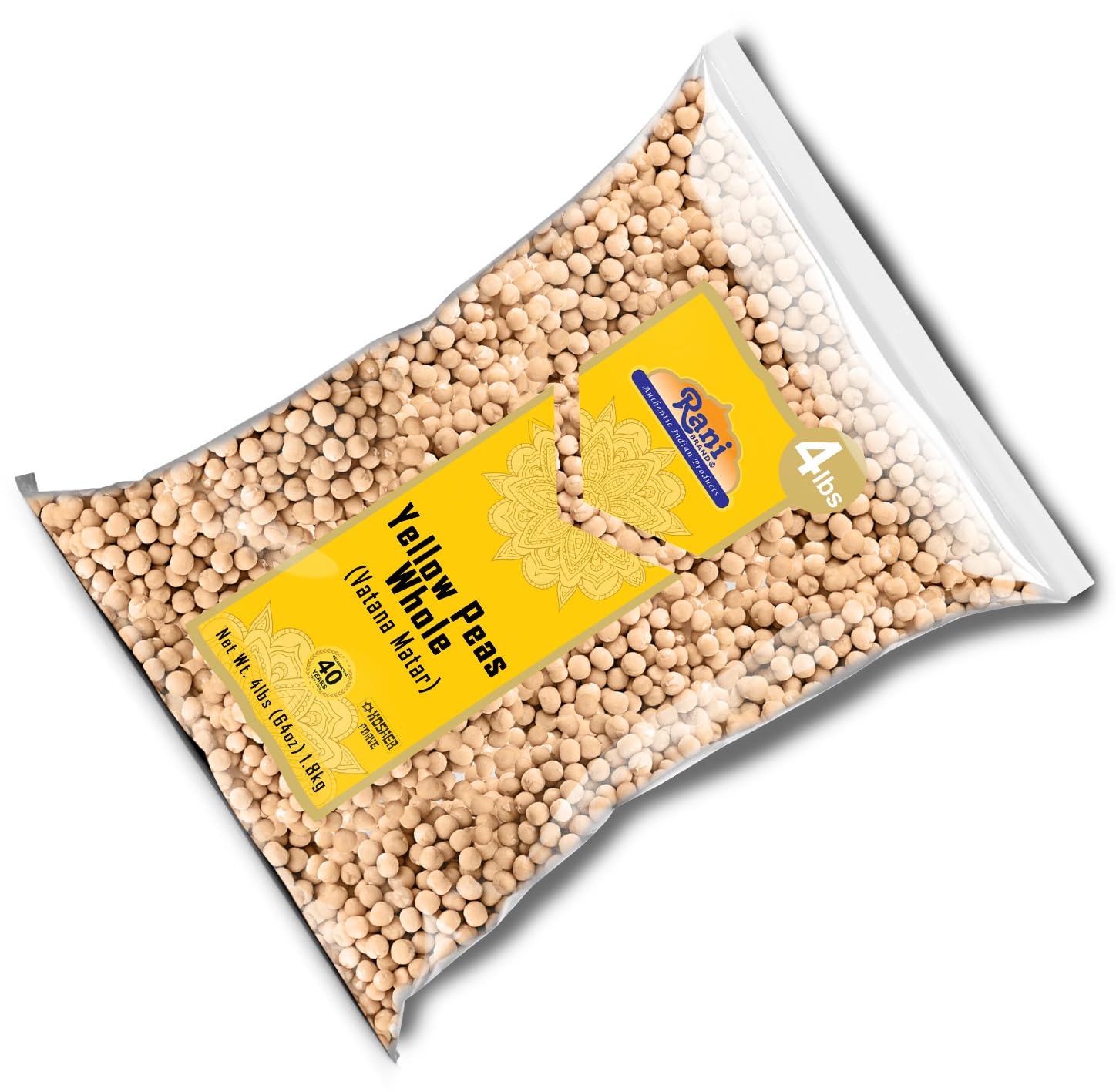 Kitchen scene of Rani yellow peas being served to family showcasing meal versatility