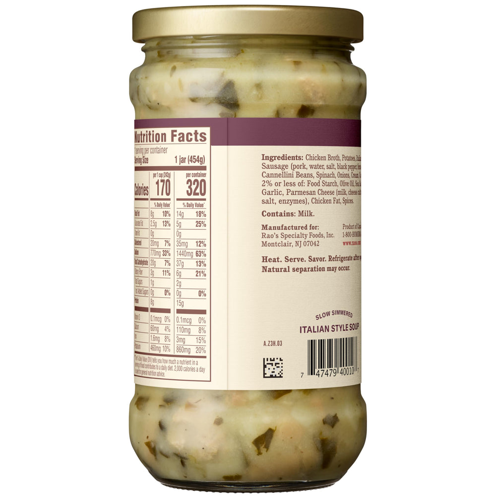 pot on stove with Rao's soup heating, Rao's delivers quick stovetop preparation