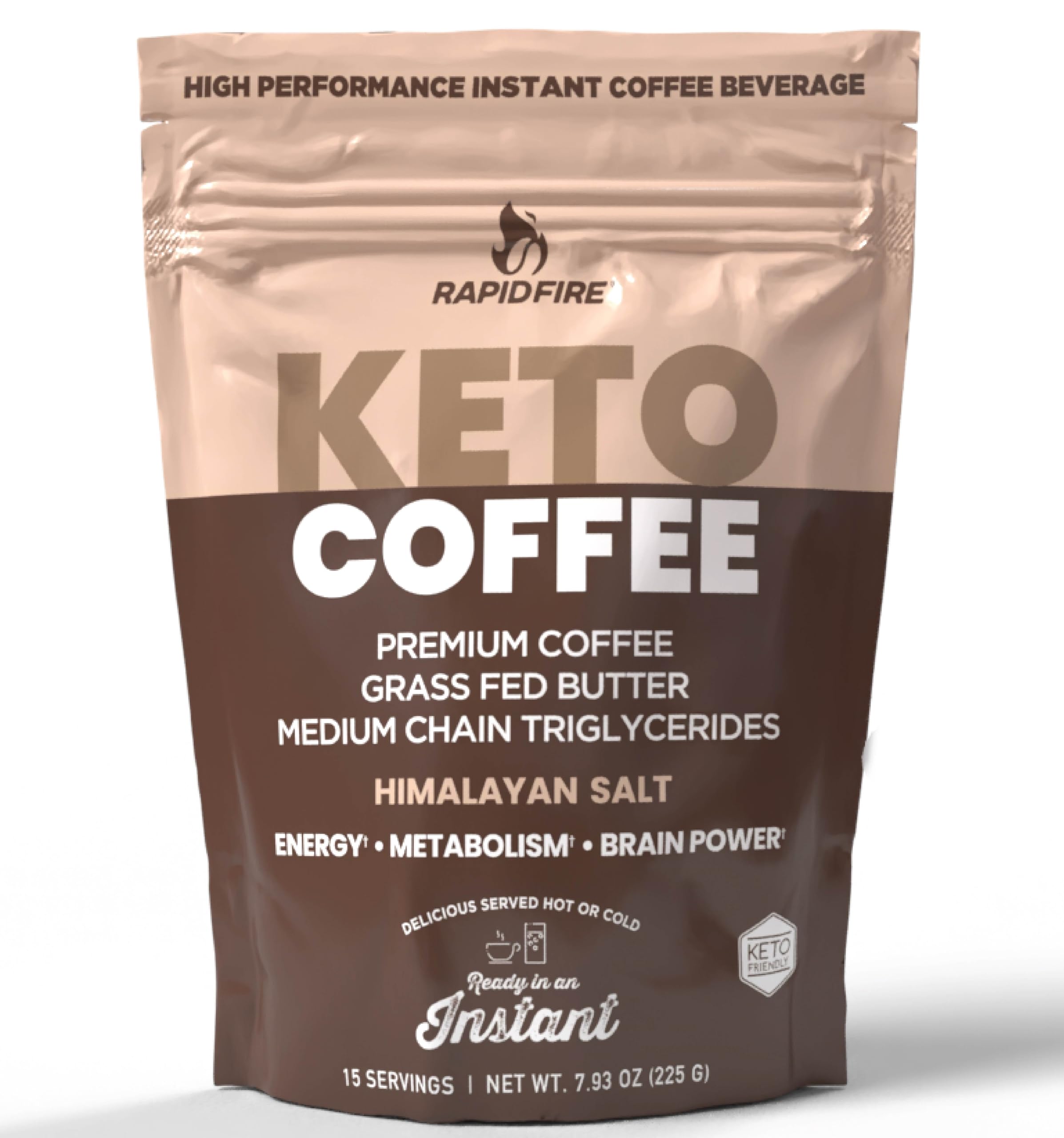 Rapid Fire front packaging showing servings and benefits