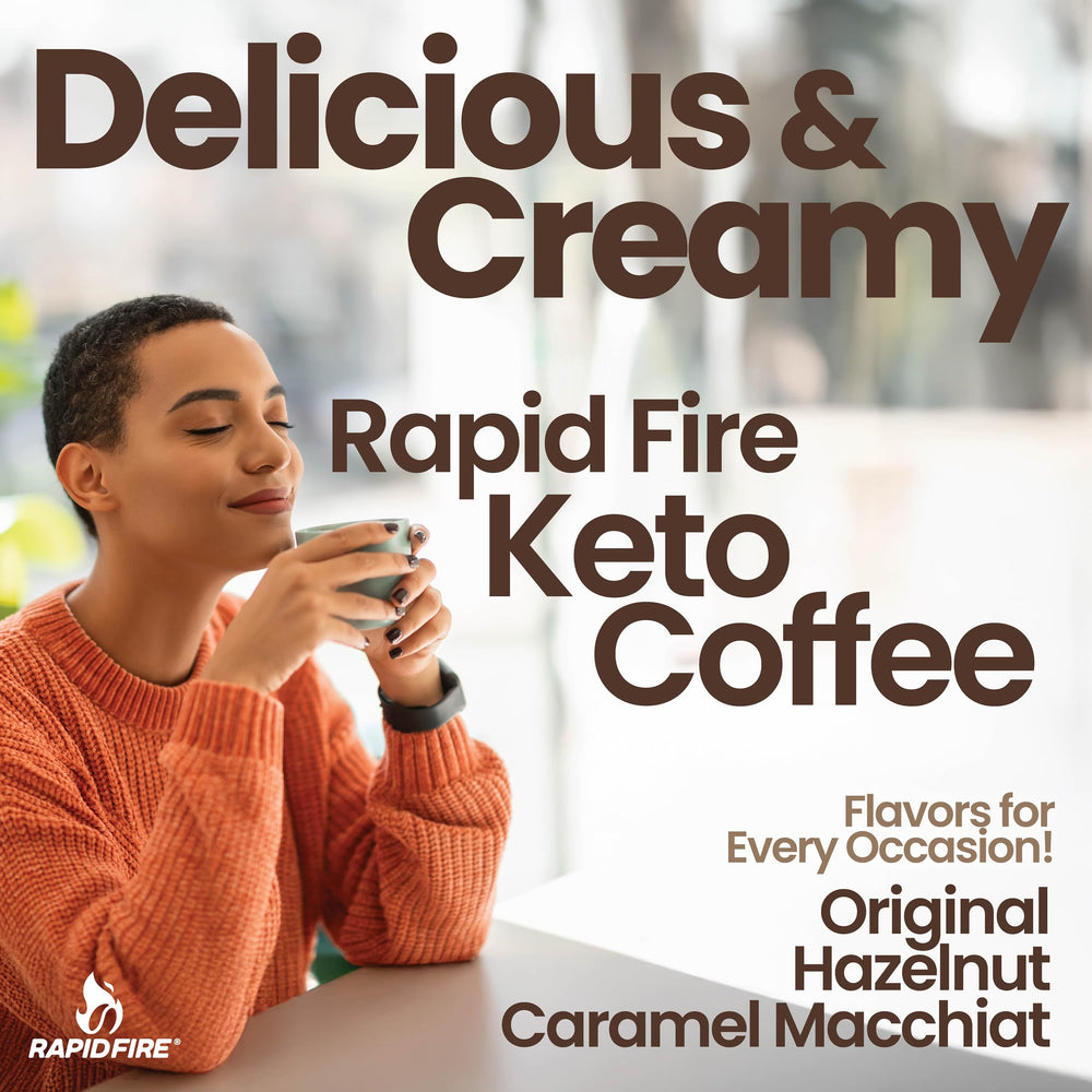 Rapid Fire single scoop beside measuring spoon displaying one serving