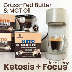 Rapid Fire keto coffee pod close-up highlighting pod design and convenience