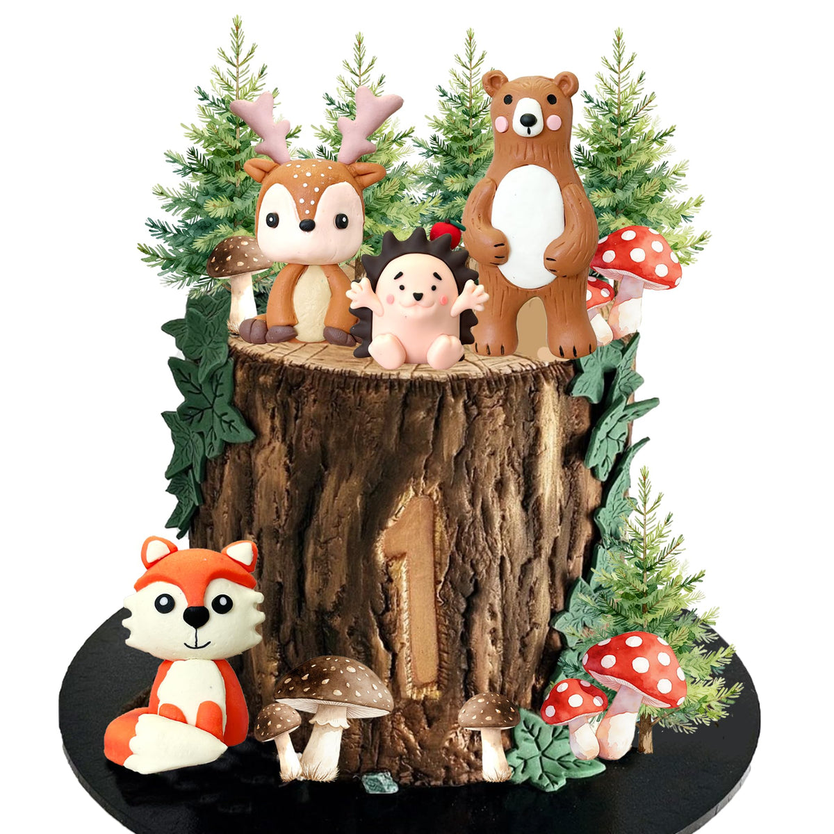 RASSLISA front packaging showing complete woodland toppers kit and benefit of ready-to-use decor