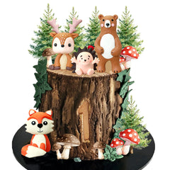 RASSLISA front packaging showing complete woodland toppers kit and benefit of ready-to-use decor