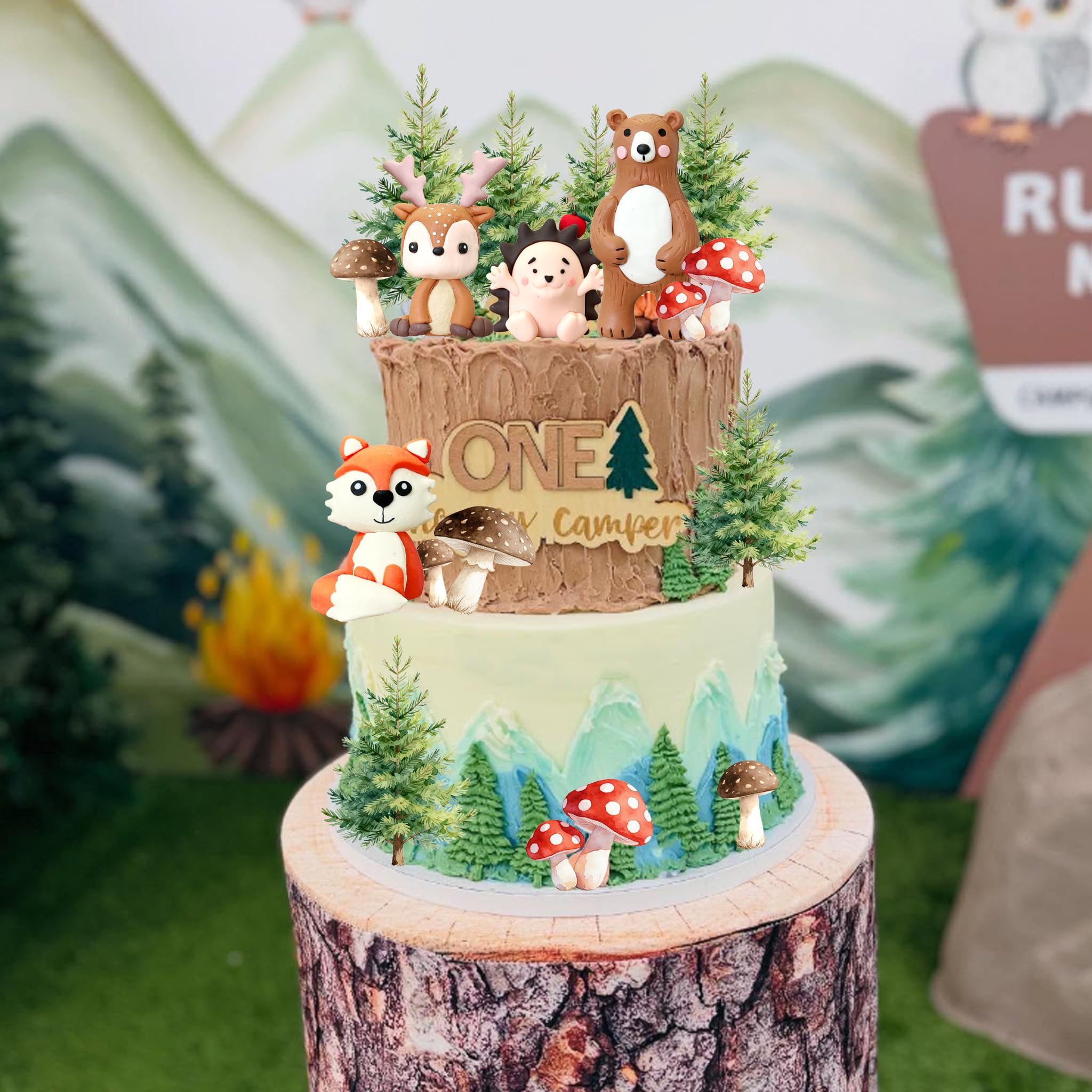 RASSLISA toppers on multi-tier cake example illustrating scalable use for larger celebration cakes