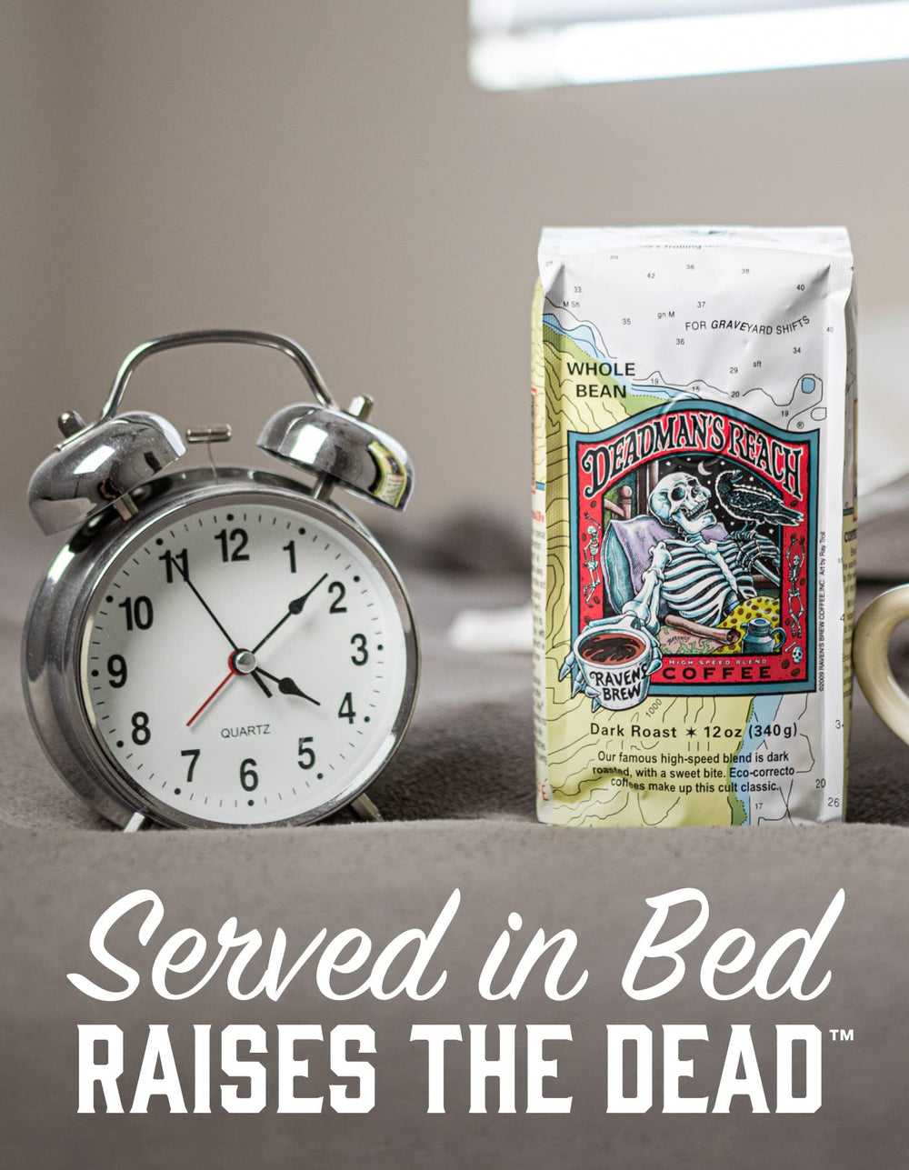 Raven's Brew beans in pour-over setup showing brewing versatility benefit