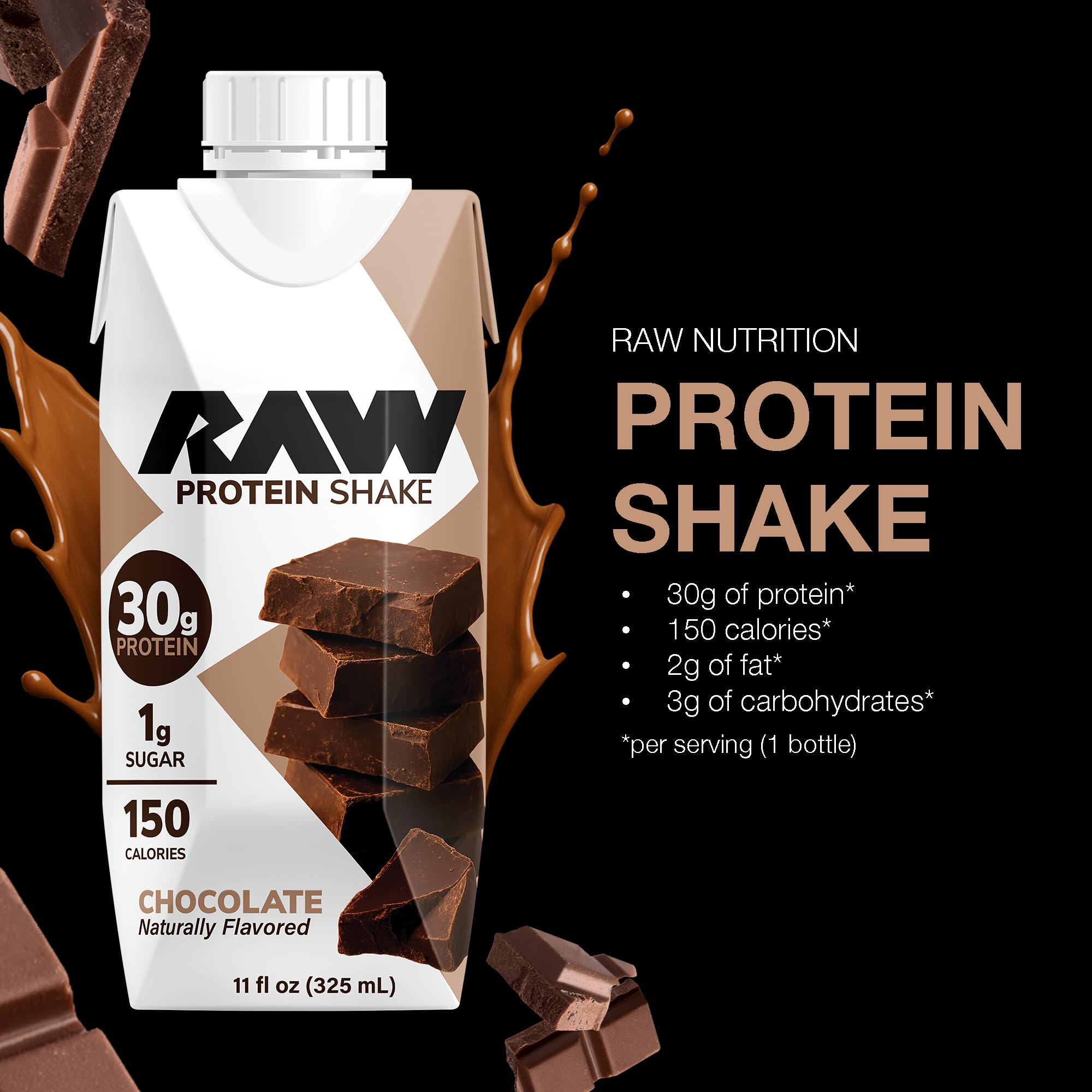 RAW close-up of nutrition label highlighting grass-fed whey isolate