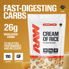 RAW blended protein shake with cereal for convenient post-workout fuel