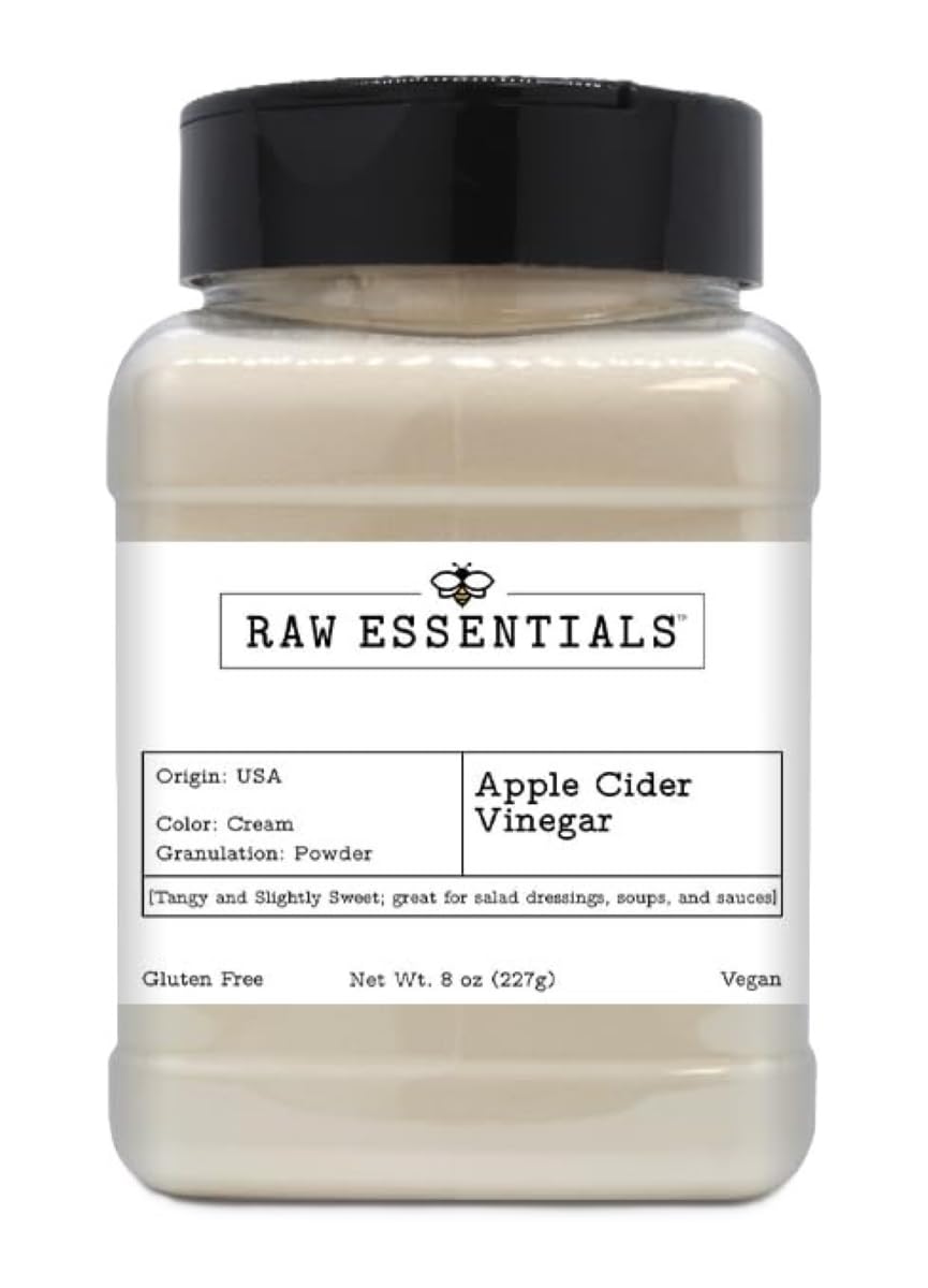 Raw Essentials front packaging showing bottle and label for pantry convenience