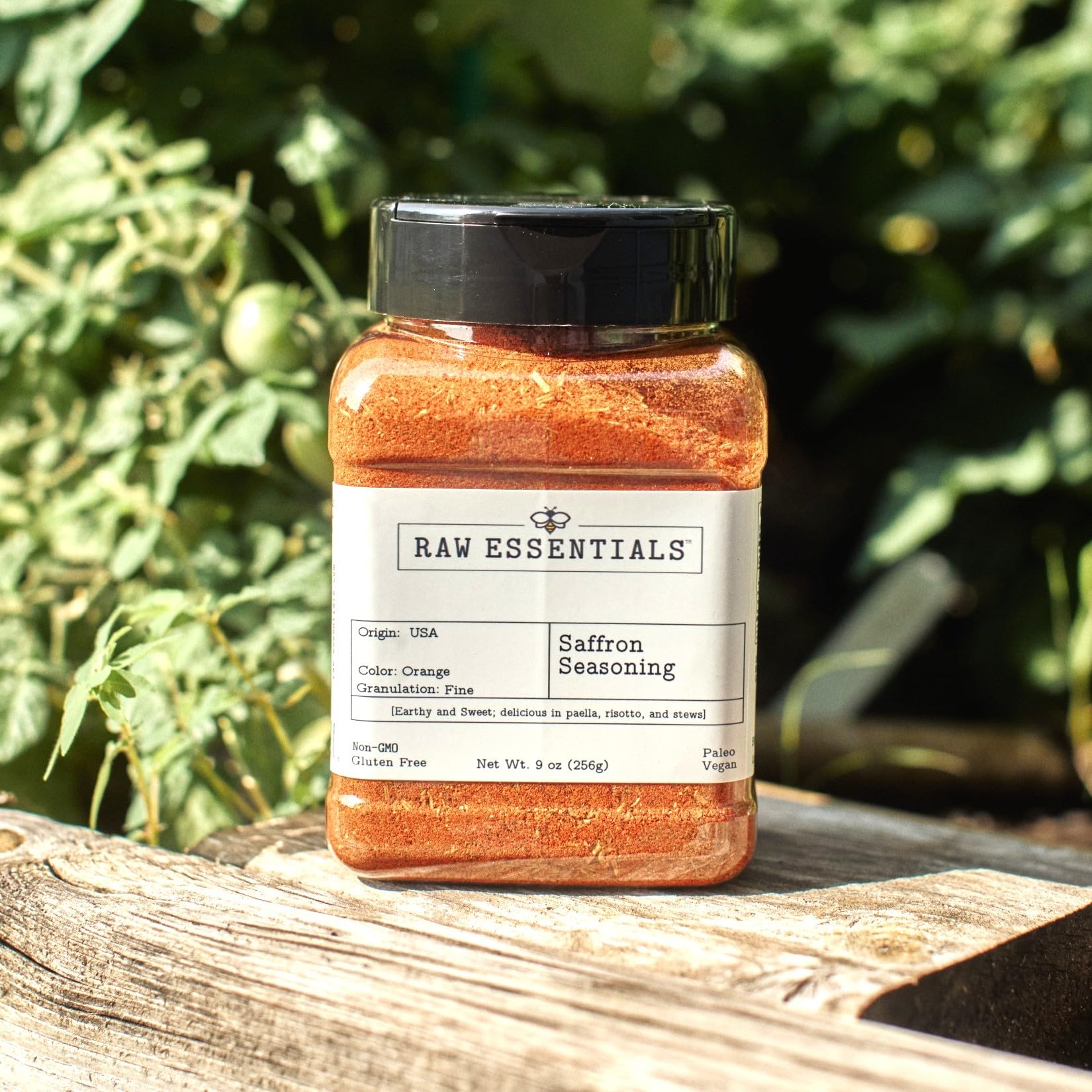 Raw Essentials bottle in kitchen lifestyle scene showing easy everyday gourmet use