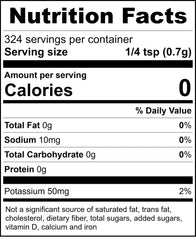 Close-up of Raw Essentials label emphasizing vegan and gluten-free benefits