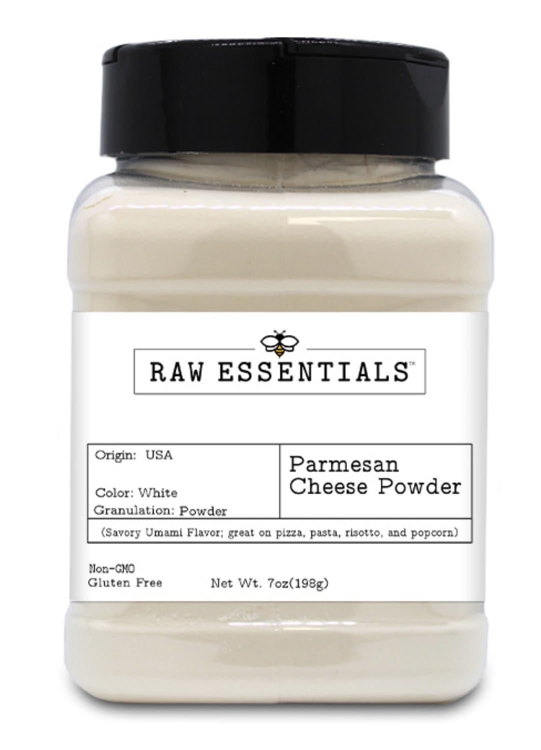 Raw Essentials front label view showing product identity and clear bottle benefit