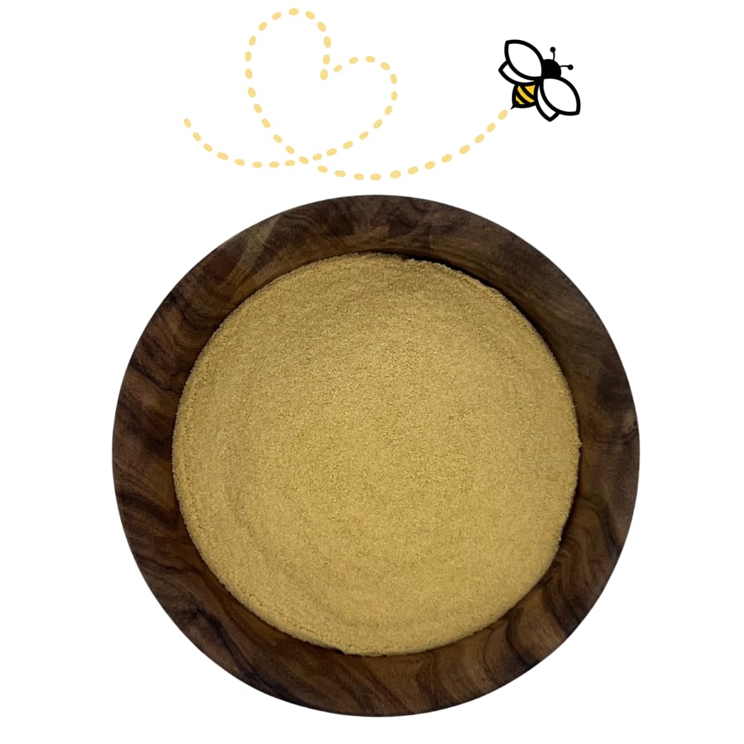 Fine yeast extract powder texture from Raw Essentials, easy-to-mix powder