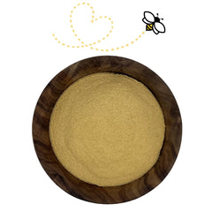Fine yeast extract powder texture from Raw Essentials, easy-to-mix powder