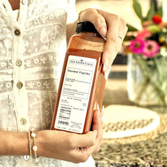 Raw Essentials detailed close-up of smoked paprika powder showing fine grind and consistent flavor