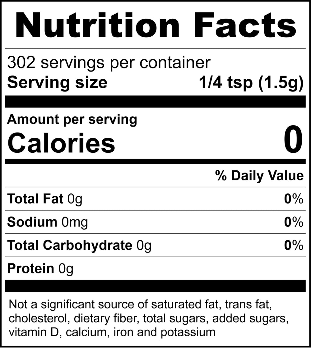 Raw Essentials bottle next to a kitchen scale, illustrating 1 lb size and storage benefit