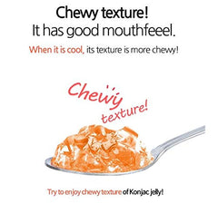 RAWEL pouring drinkable jelly illustrating smooth texture and sip-friendly design