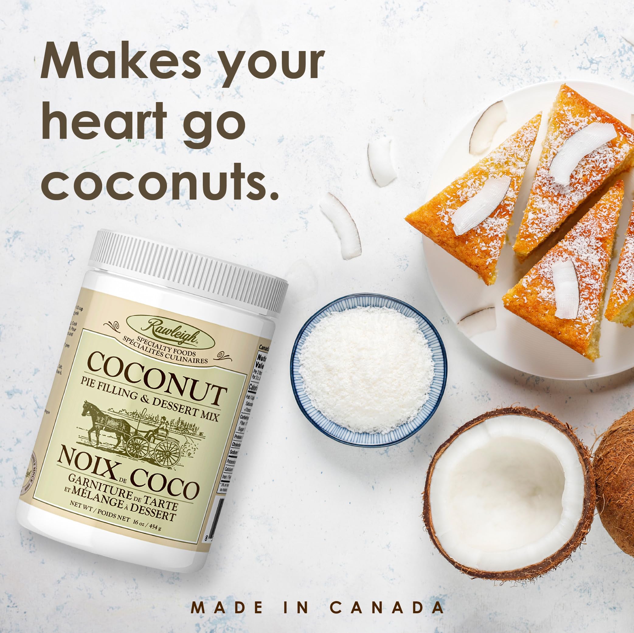 Rawleigh spoon scooping creamy coconut filling showing smooth texture and richness