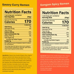 RAWMYUN Gangnam Spicy cup opened with visible seasoning sachets and noodles