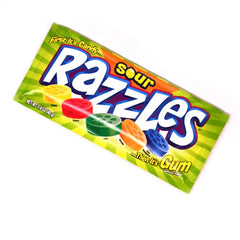 Razzles open bag revealing pieces and freshness benefit from Razzles