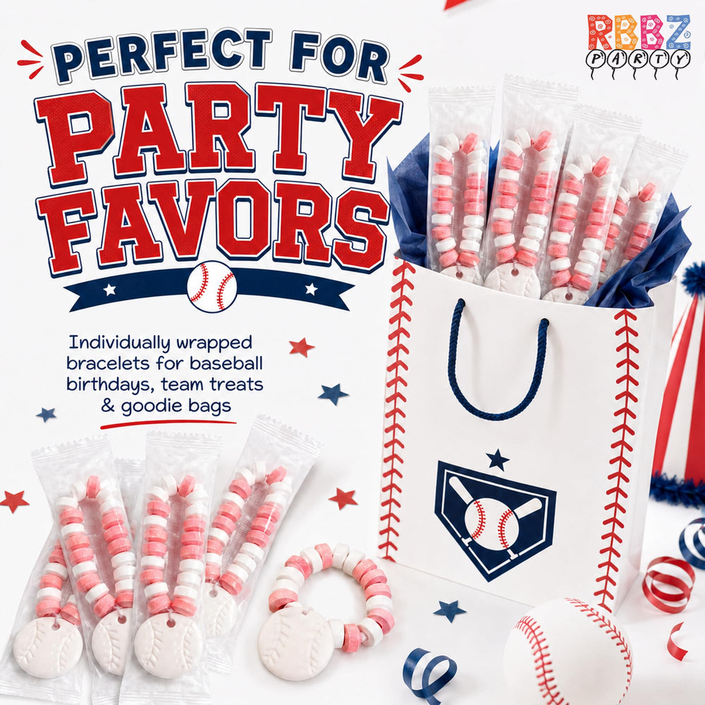 RBBZ Party candy beside an adult hand for scale, illustrates compact party portion