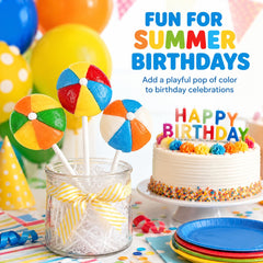 RBBZ Party lollipop inside a goodie bag demonstrating easy party favor filling and visual pop