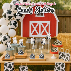 RBBZ Party close-up of cow decoration highlighting hand-decorated charm