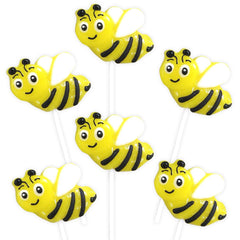 RBBZ Party front packaging showing 24 wrapped bee lemon lollipops and clear labeling for easy selection
