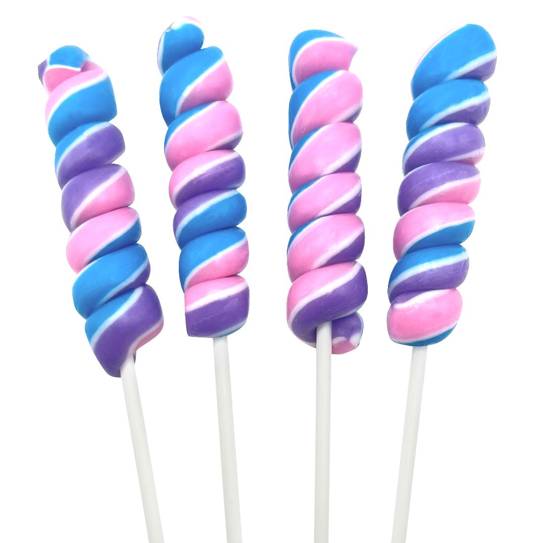 RBBZ Party front packaging showing 24 mermaid twisty lollipops and colorful appeal