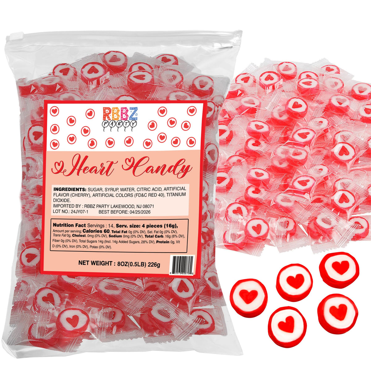RBBZ Party front packaging showing resealable bag and product label for easy storage
