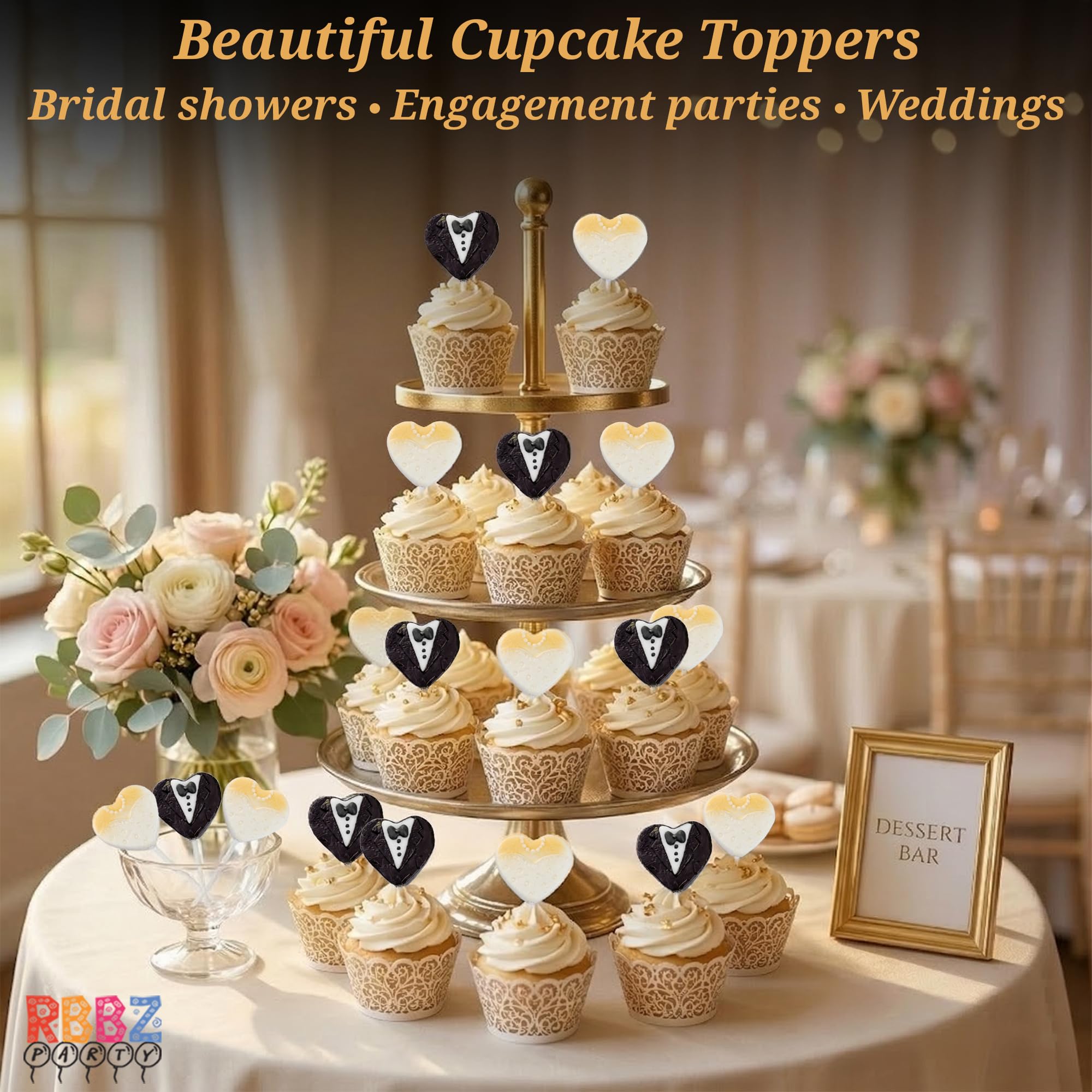 RBBZ Party lollipop placed on a place setting adding guest delight
