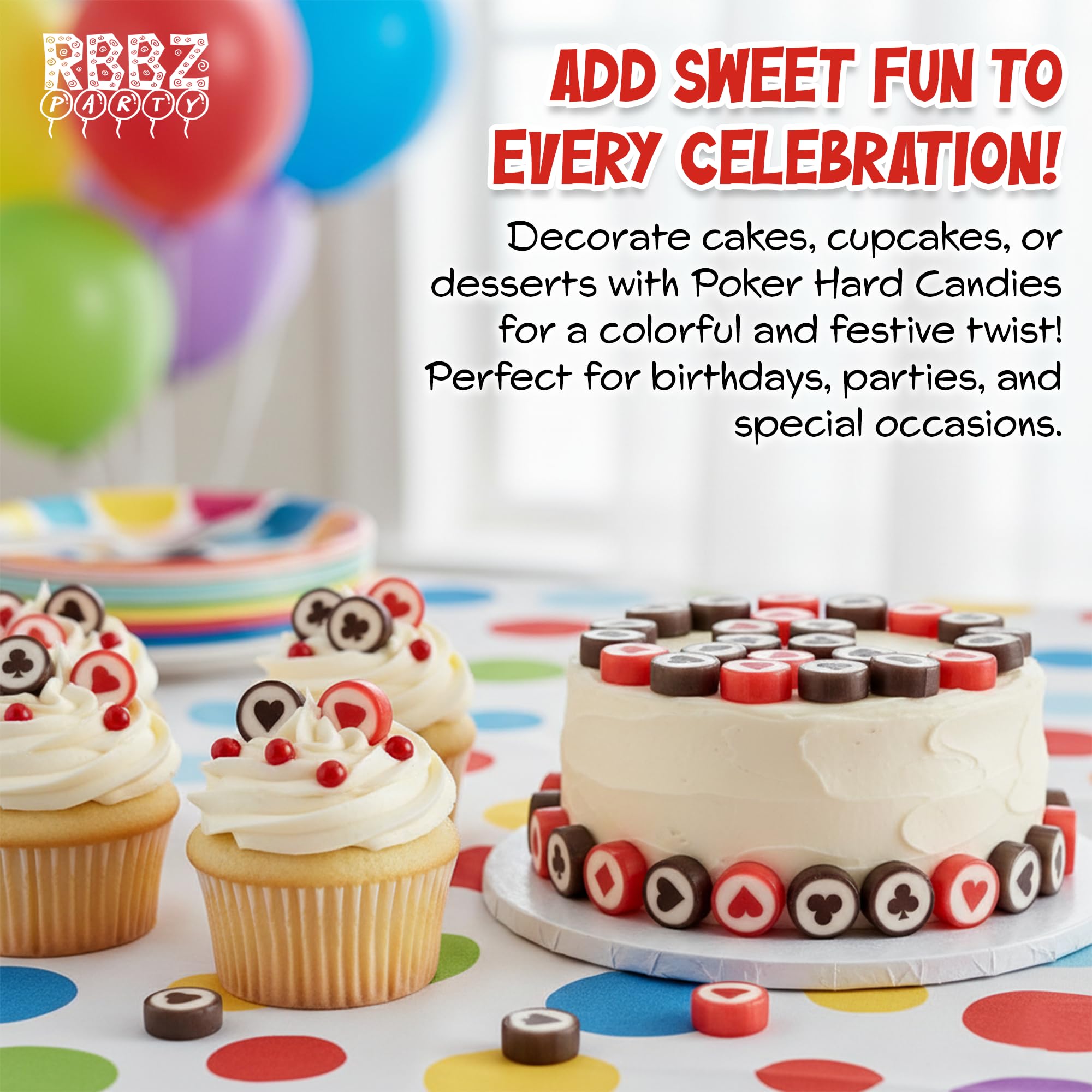 RBBZ Party candy-filled favor bag ready for guests with festive presentation