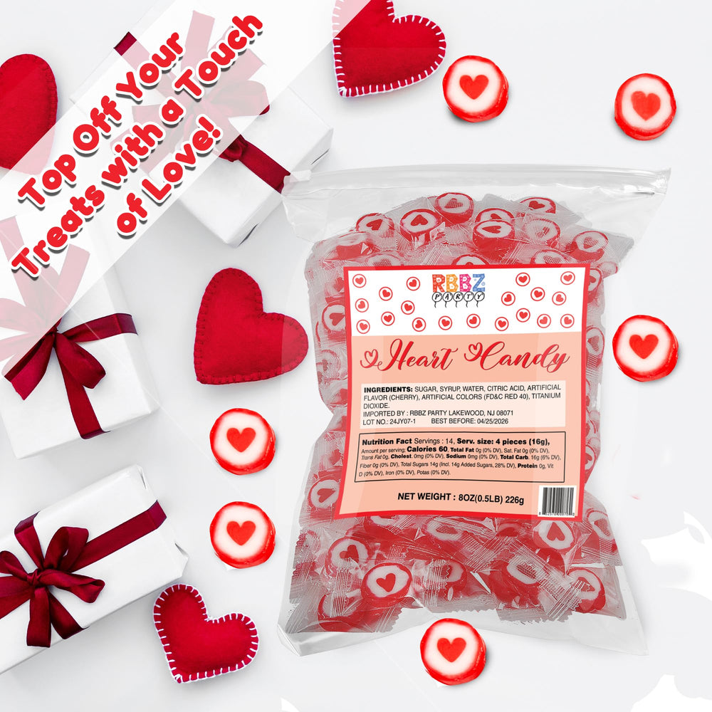 RBBZ Party bag beside a hand to show size and approximate candy scale