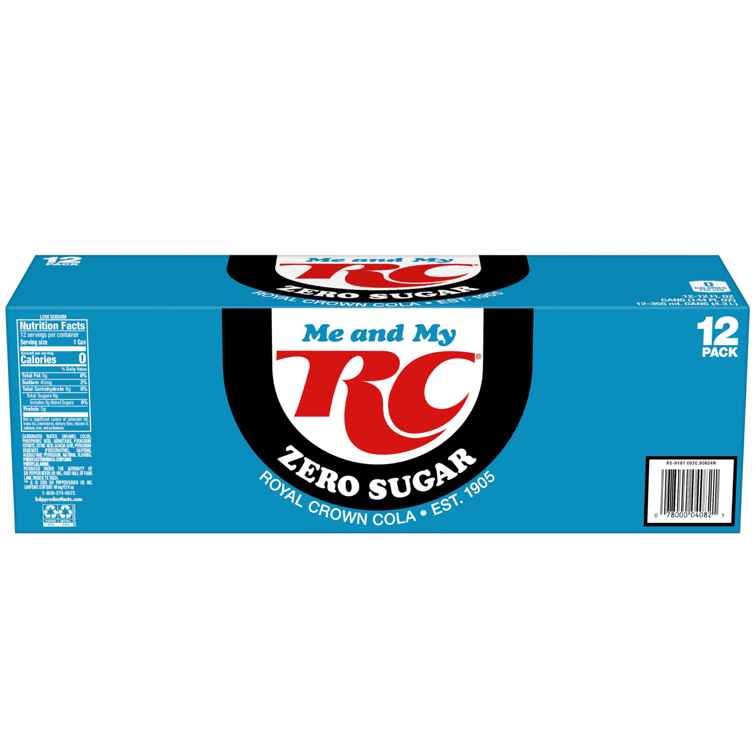 RC Cola Zero Sugar served with a burger to enhance savory pairing benefit