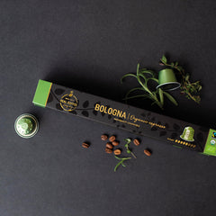 REAL COFFEE GREAT TASTE single aluminium capsule detail for easy insertion