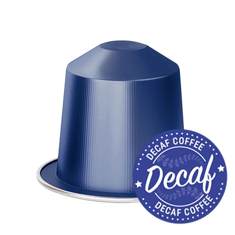 REAL COFFEE GREAT TASTE capsules spread on table to show quantity and size comparison benefit