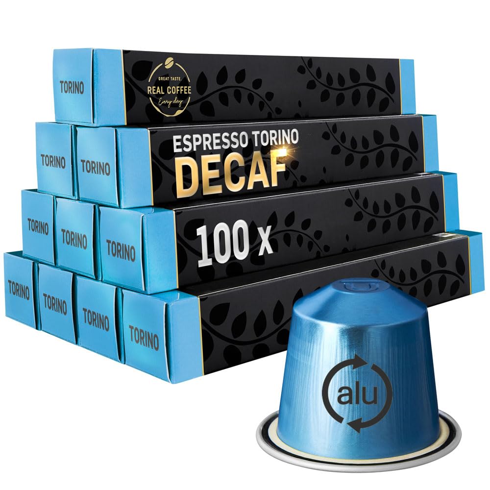 REAL COFFEE GREAT TASTE front packaging showing 100 capsules and bold branding benefit
