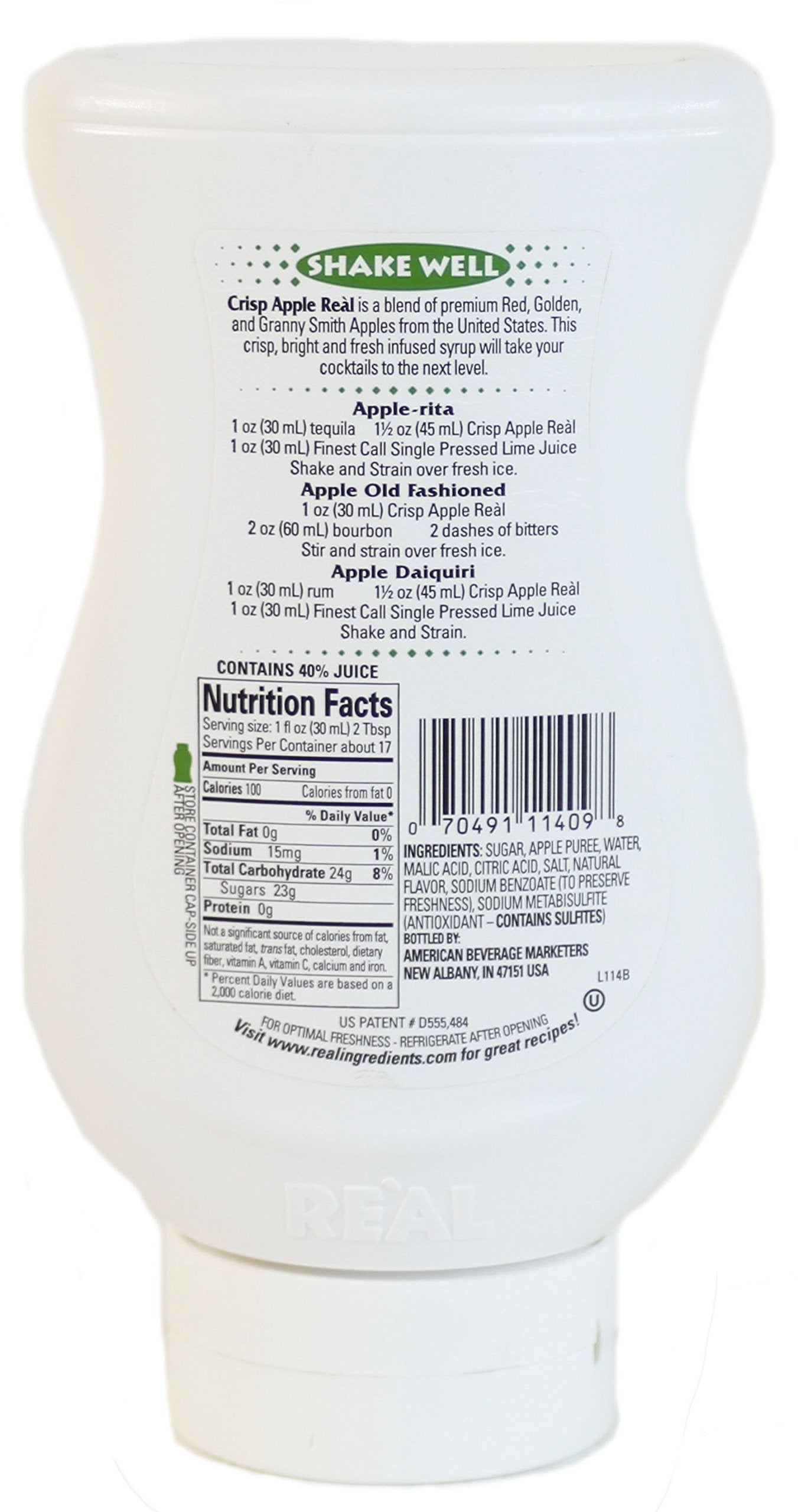 Reàl Infused Exotics apple puree texture closeup showing rich color and real fruit benefit