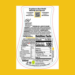 Reàl Infused Exotics back label closeup highlighting ingredients and usage tips, informs users