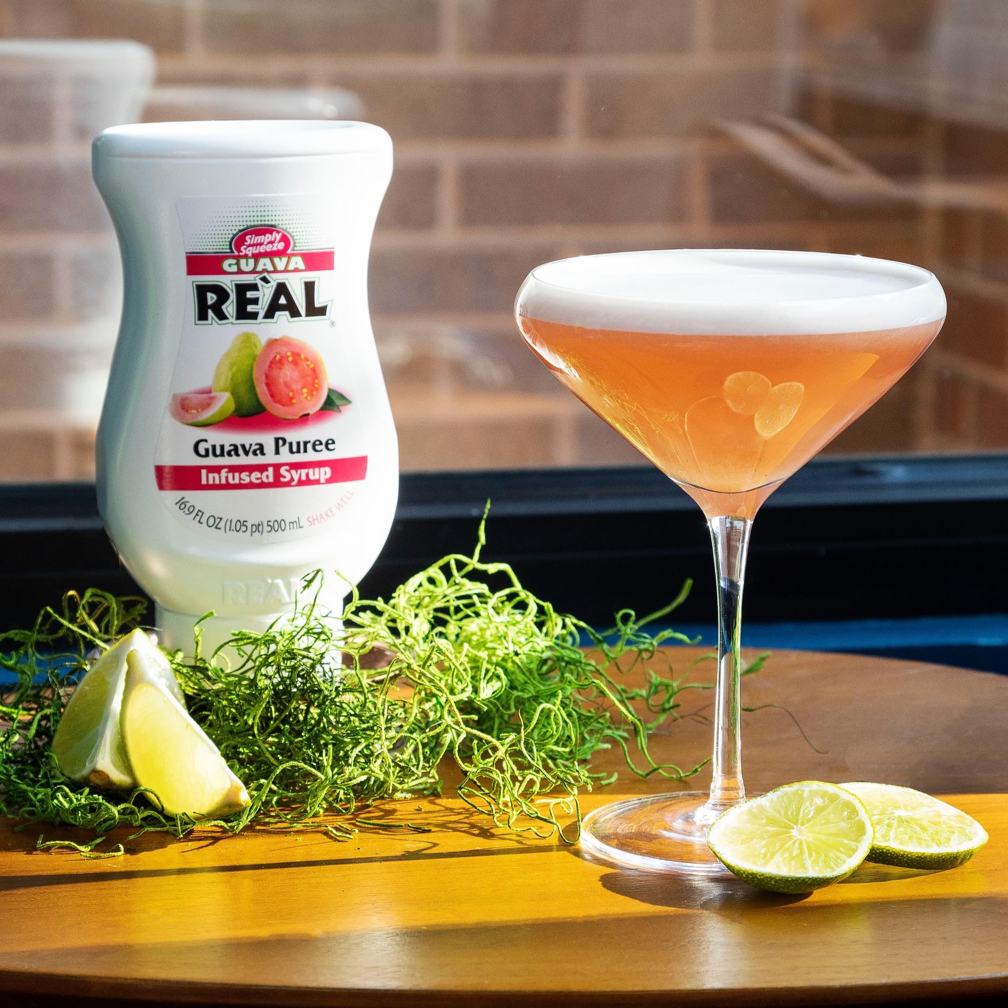 Reàl Infused Exotics syrup drizzled over dessert, enhancing pastries with bright guava taste