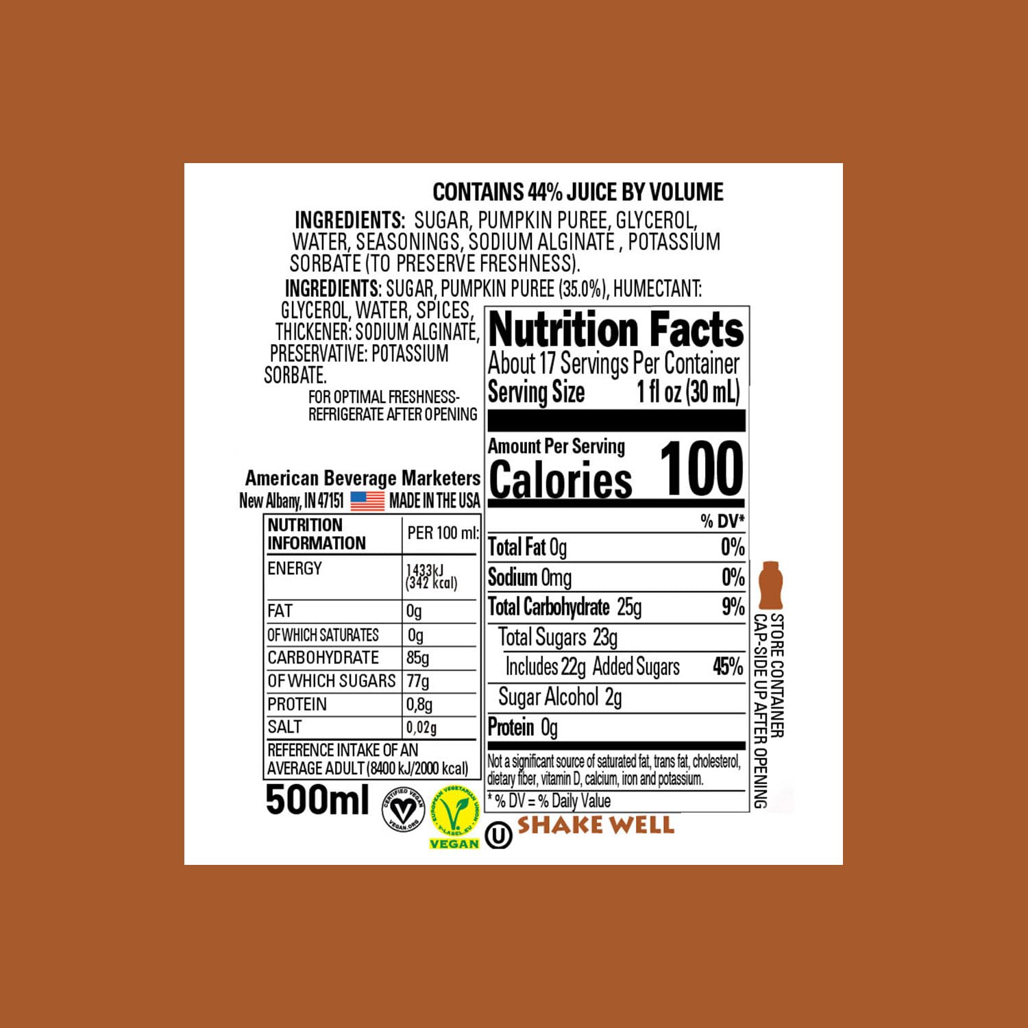 Reàl Infused Exotics pumpkin purée texture close-up showing smooth, rich consistency