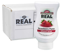 Reàl Infused Exotics bottle front showing label and squeezable design for quick pouring