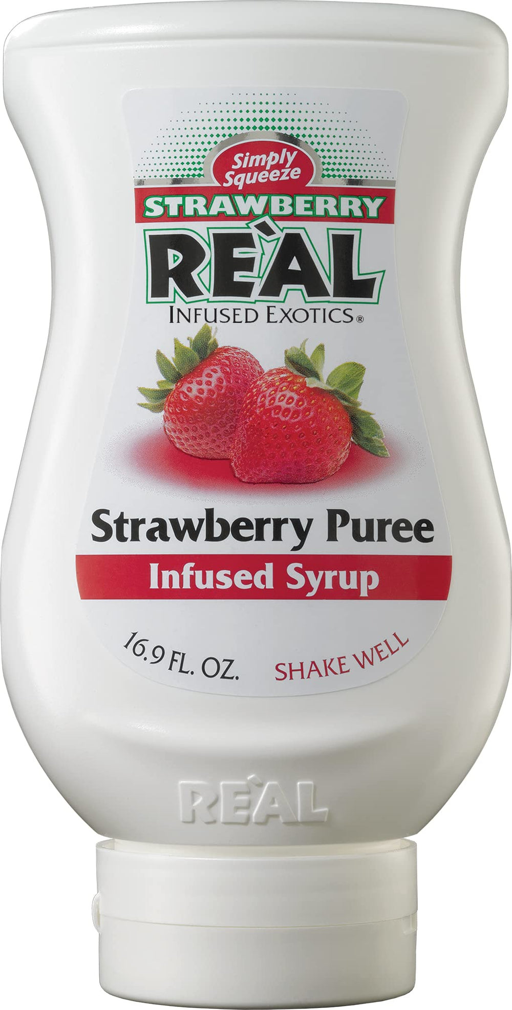 Reàl Infused Exotics three-bottle pack beside a glass to show size and supply