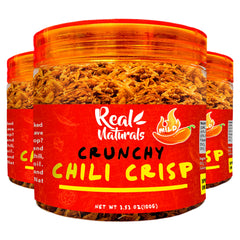 Real Naturals front label showing product name and medium heat benefit