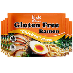 Real Naturals front packaging showing gluten free ramen benefits