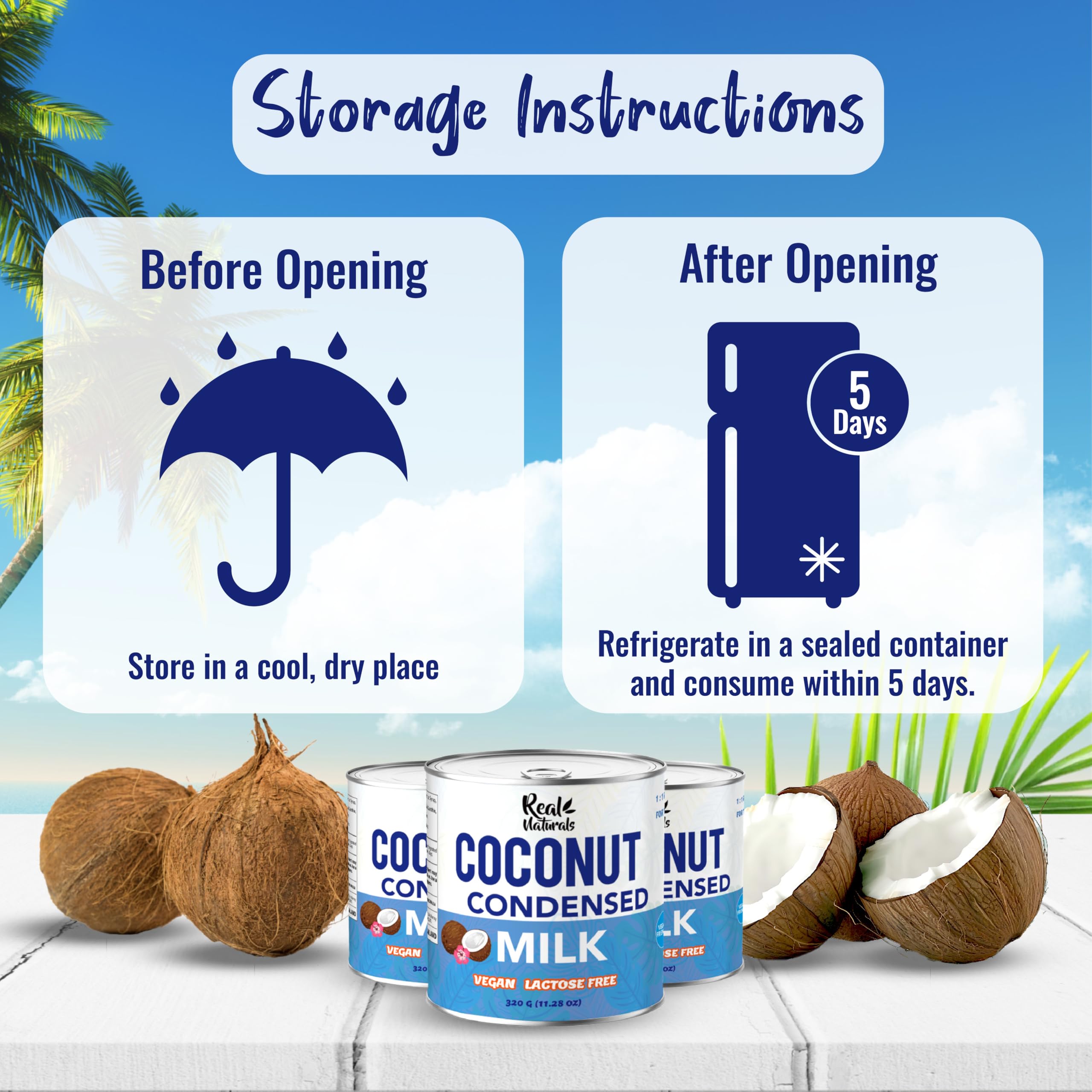 Real Naturals condensed coconut milk added to coffee creating creamy sweetness