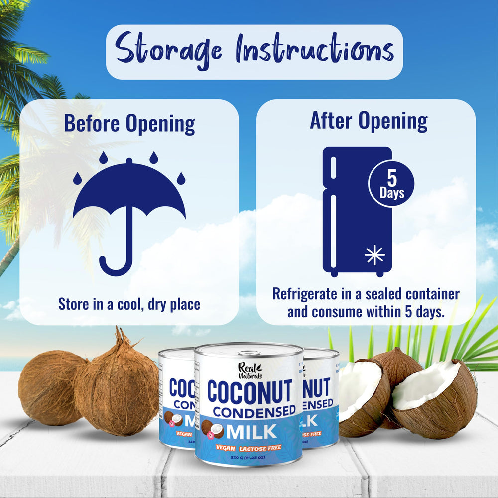 Real Naturals condensed coconut milk added to coffee creating creamy sweetness