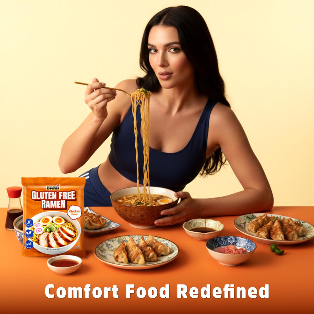 Real Naturals pouring hot water over noodles showing fast preparation benefit